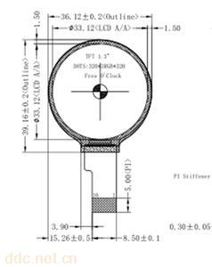  1.3寸TFT/240*240分辨率/SPI接口/TFT